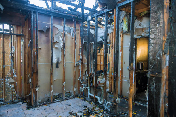 Professional Emergency Fire Cleanup technician working in Midway, NC
